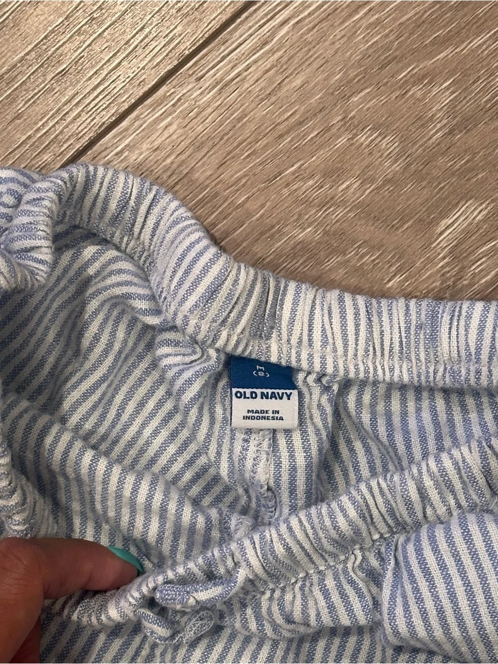 Old Navy Blue and White Pinstripe Girls' Casual Shorts